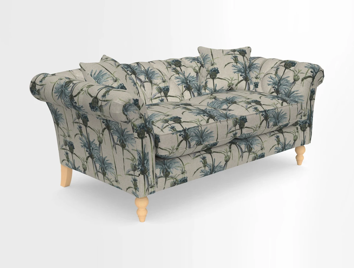 Sudbury Sofa in Linwood Omega Velvet Cognac