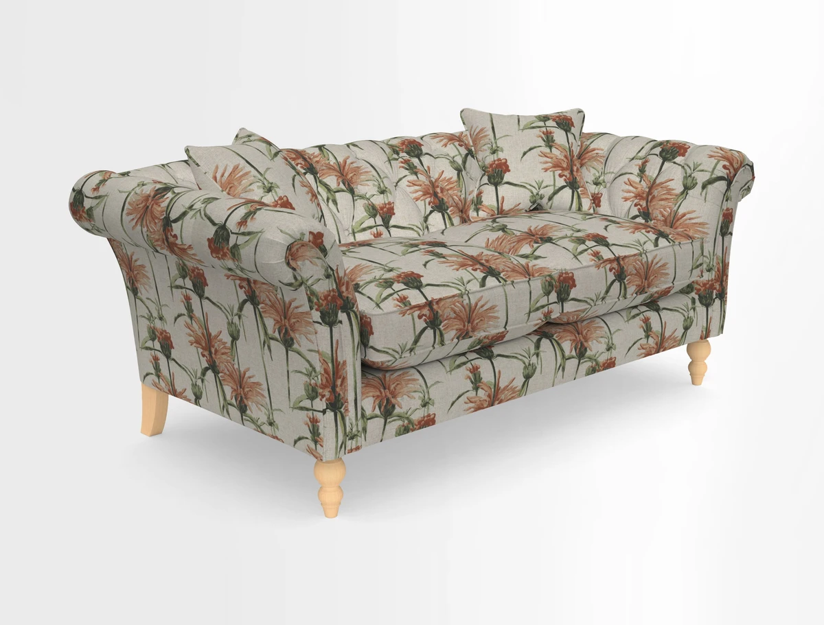 Sudbury Sofa in Linwood Omega Velvet Cognac