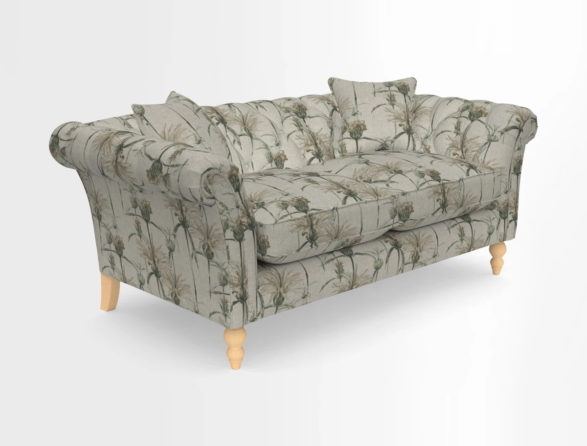 Sudbury Sofa in Linwood Omega Velvet Cognac