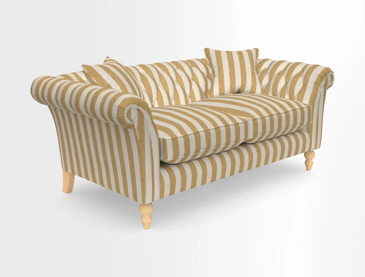 Sudbury Sofa in Linwood Omega Velvet Cognac