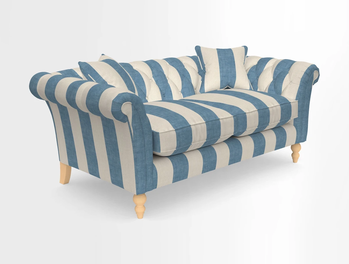 Sudbury Sofa in Linwood Omega Velvet Cognac