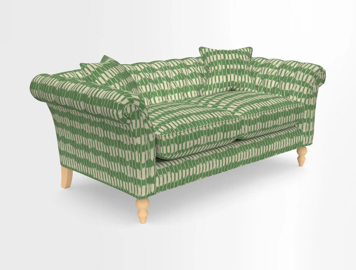 Sudbury Sofa in Linwood Omega Velvet Cognac