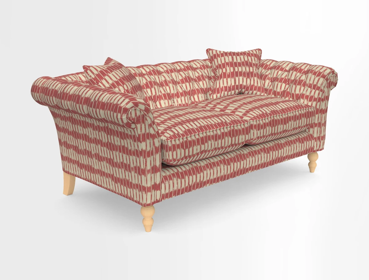 Sudbury Sofa in Linwood Omega Velvet Cognac