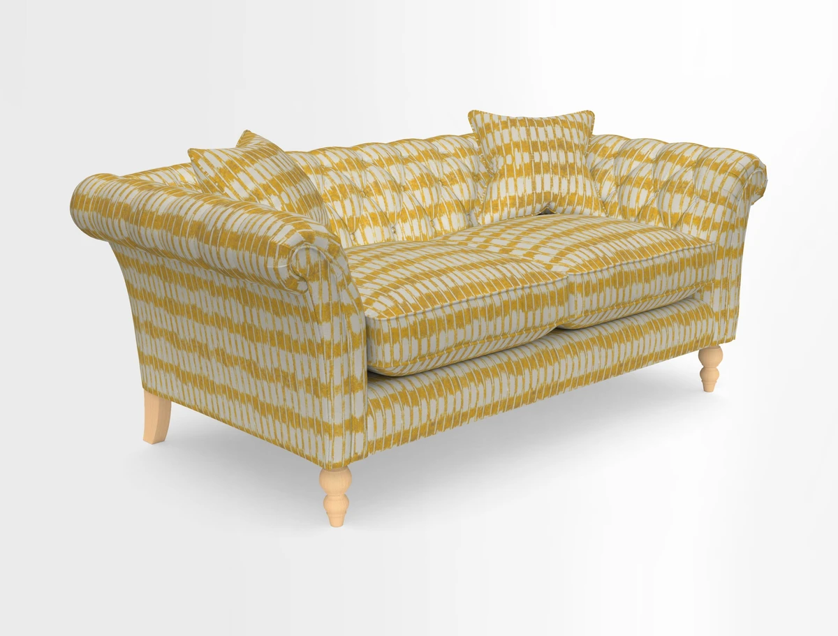 Sudbury Sofa in Linwood Omega Velvet Cognac