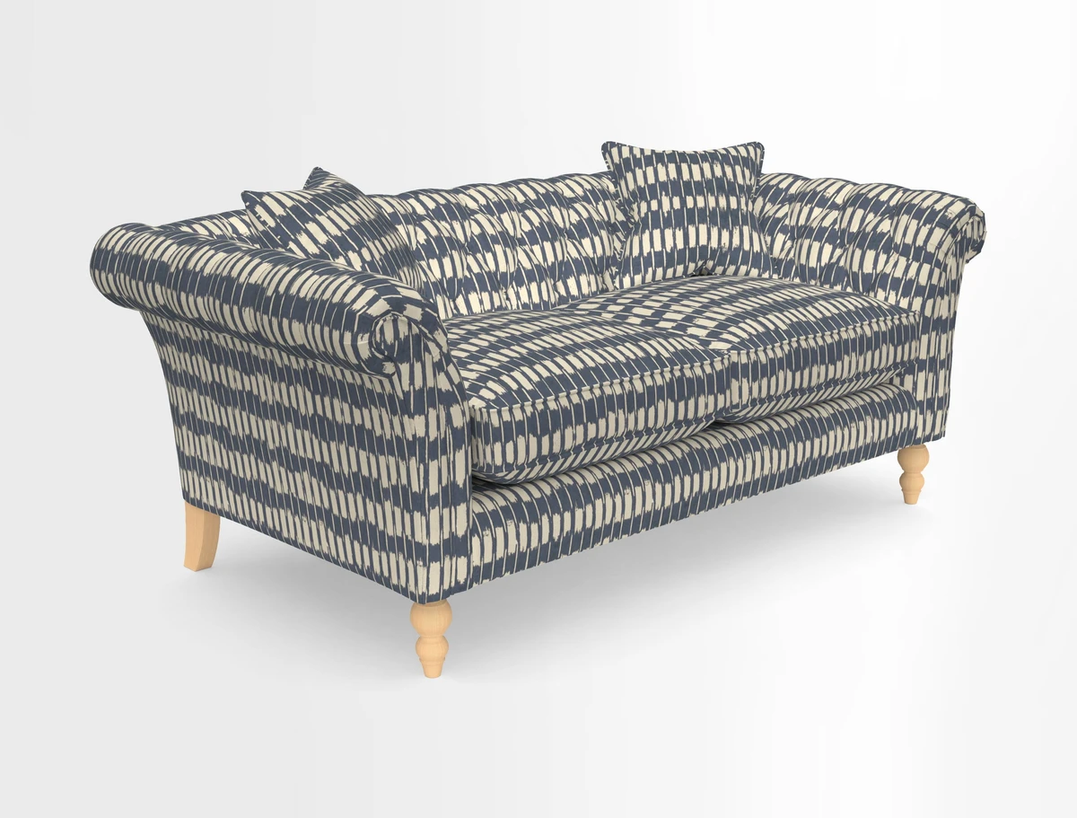 Sudbury Sofa in Linwood Omega Velvet Cognac