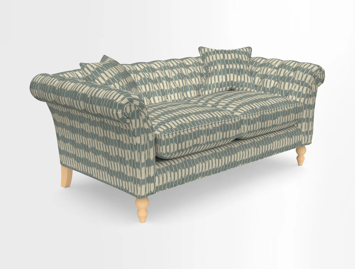 Sudbury Sofa in Linwood Omega Velvet Cognac