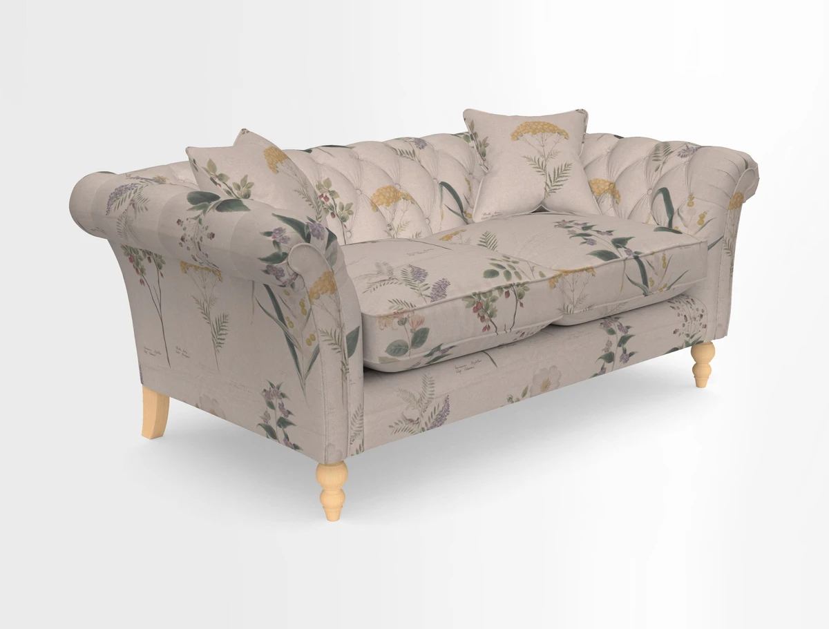 Sudbury Sofa in Linwood Omega Velvet Cognac