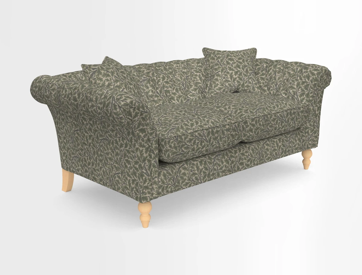 Sudbury Sofa in Linwood Omega Velvet Cognac