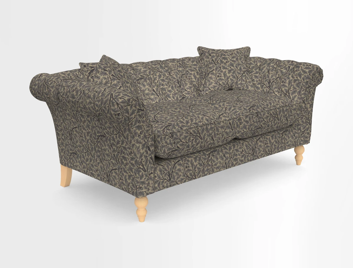Sudbury Sofa in Linwood Omega Velvet Cognac