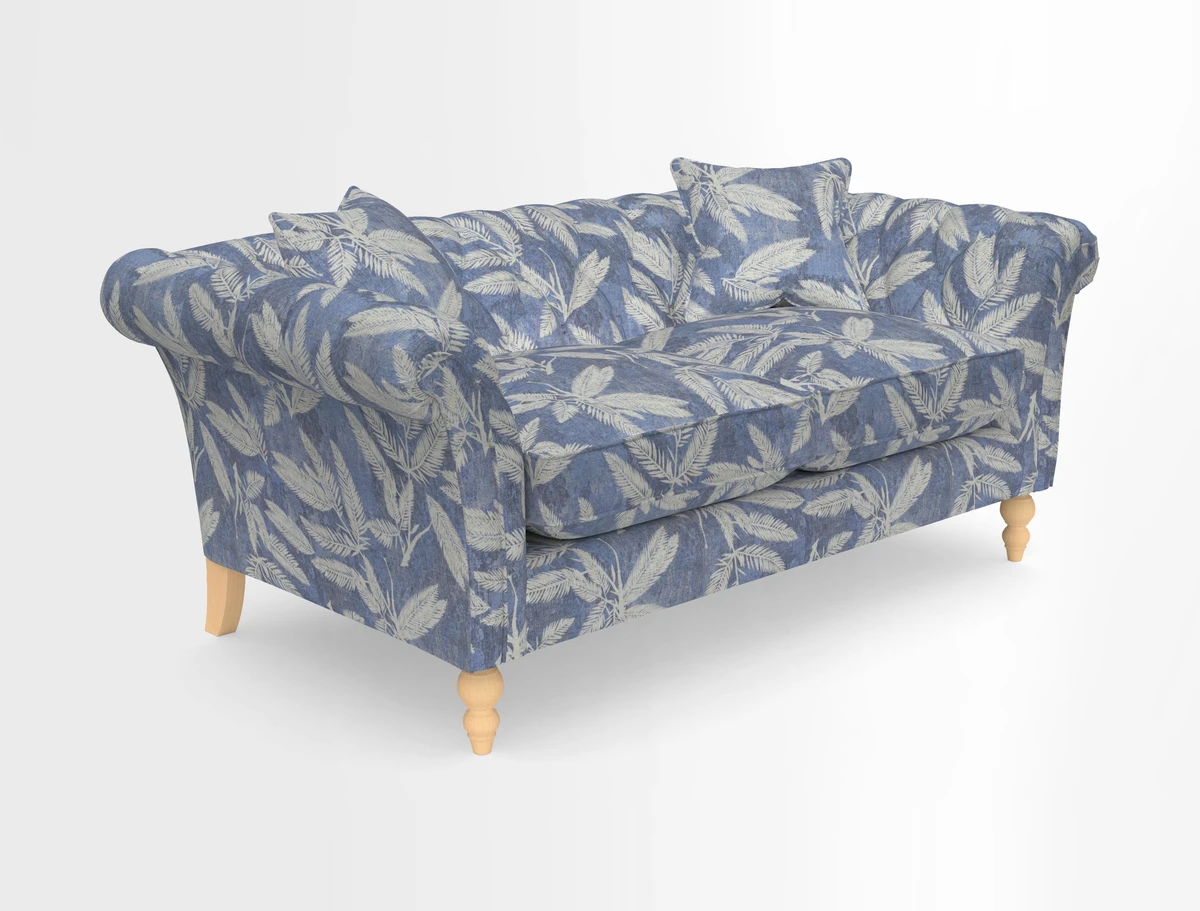 Sudbury Sofa in Linwood Omega Velvet Cognac