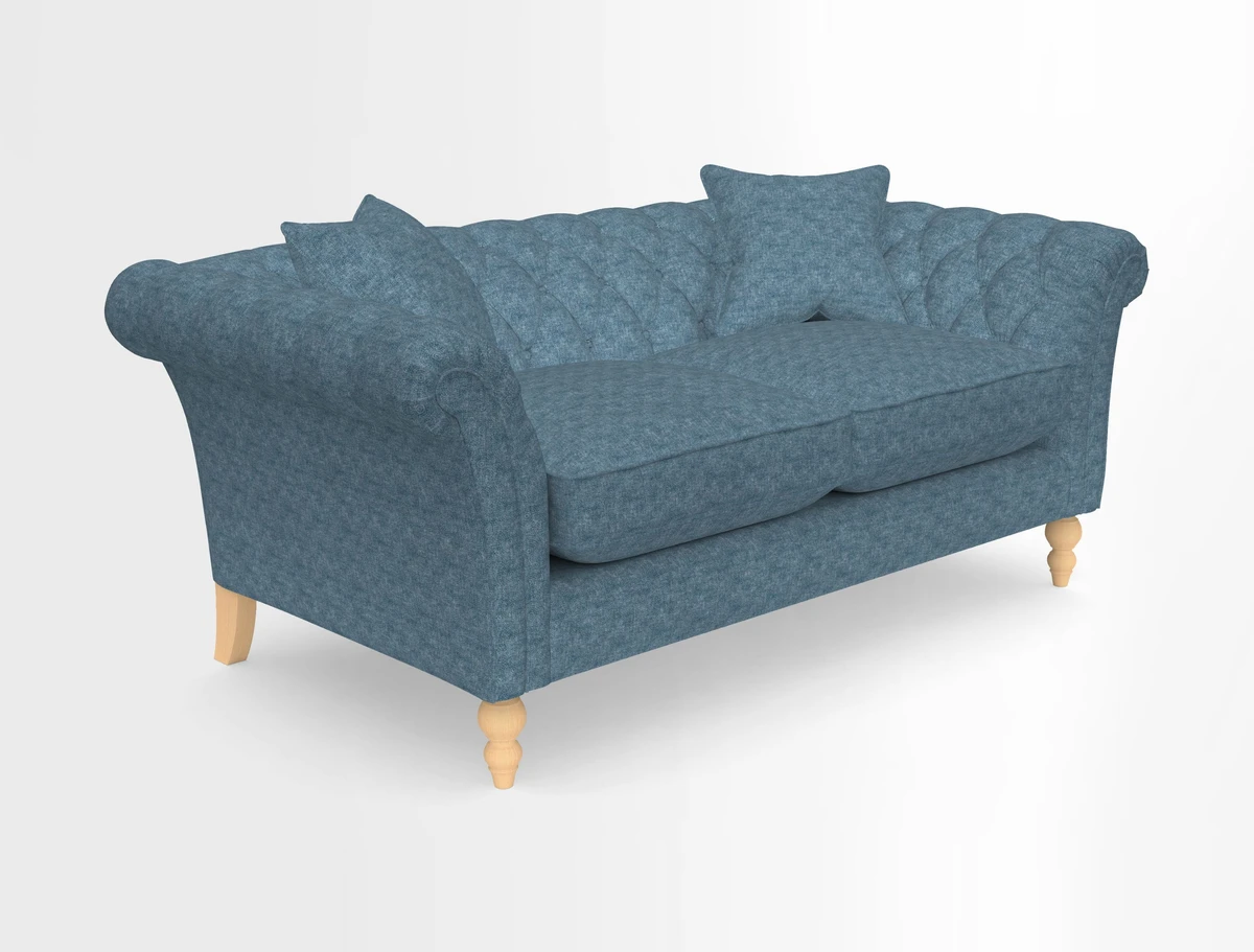 Sudbury Sofa in Linwood Omega Velvet Cognac