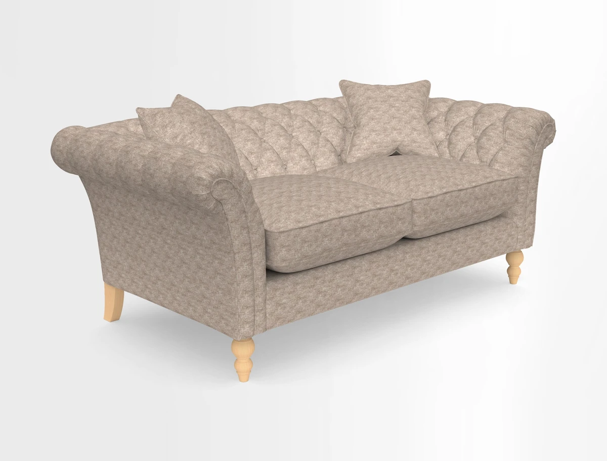 Sudbury Sofa in Linwood Omega Velvet Cognac