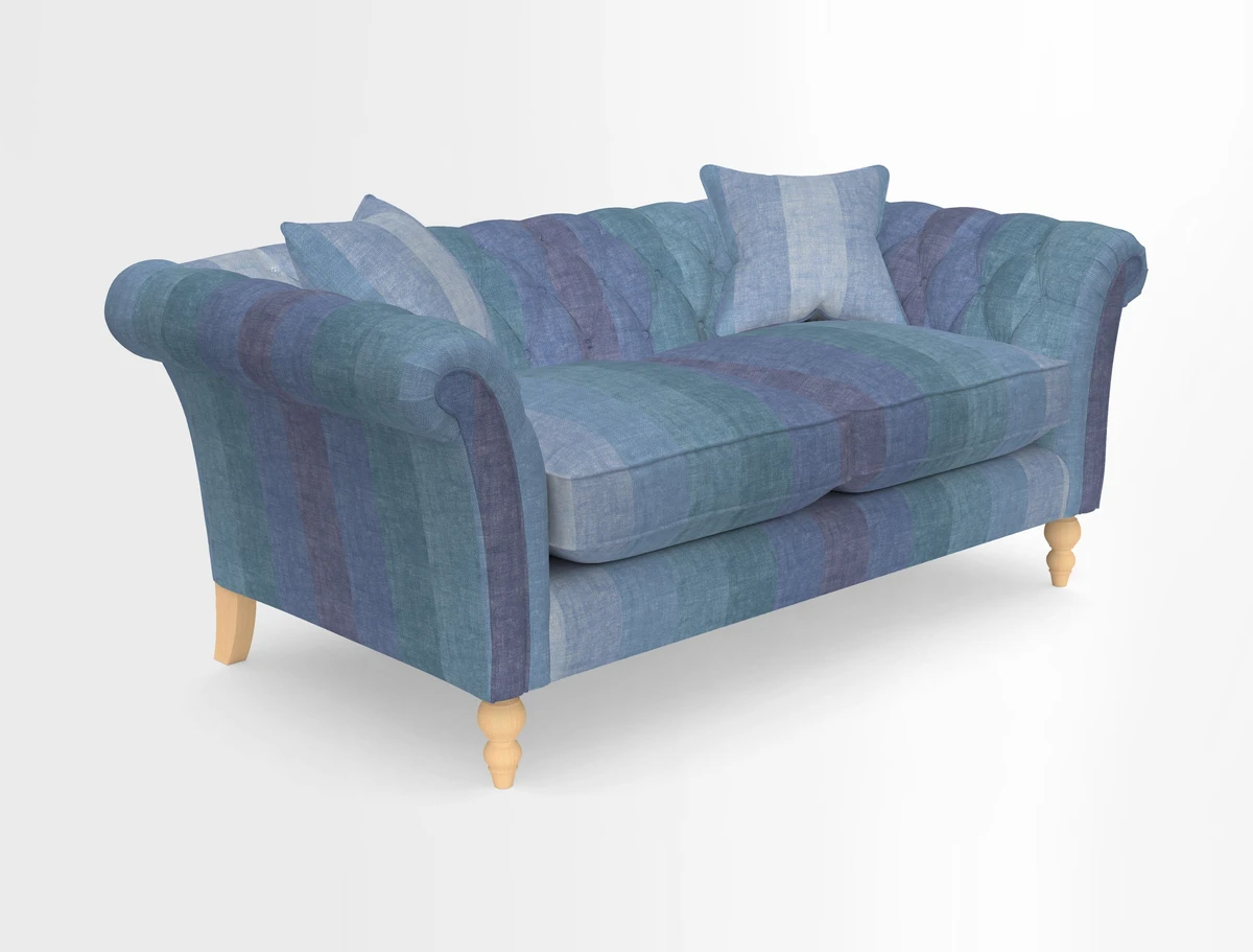 Sudbury Sofa in Linwood Omega Velvet Cognac