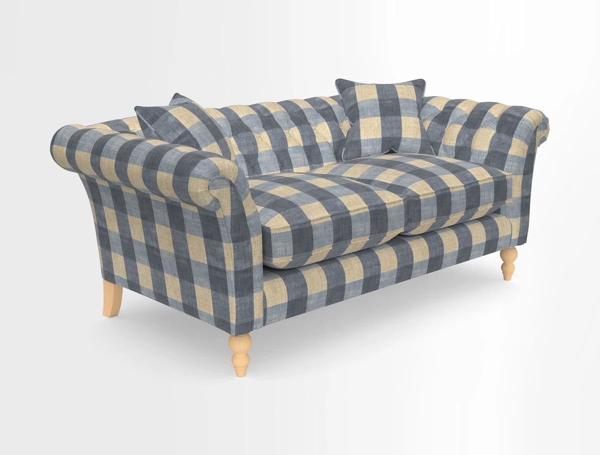 Sudbury Sofa in Linwood Omega Velvet Cognac