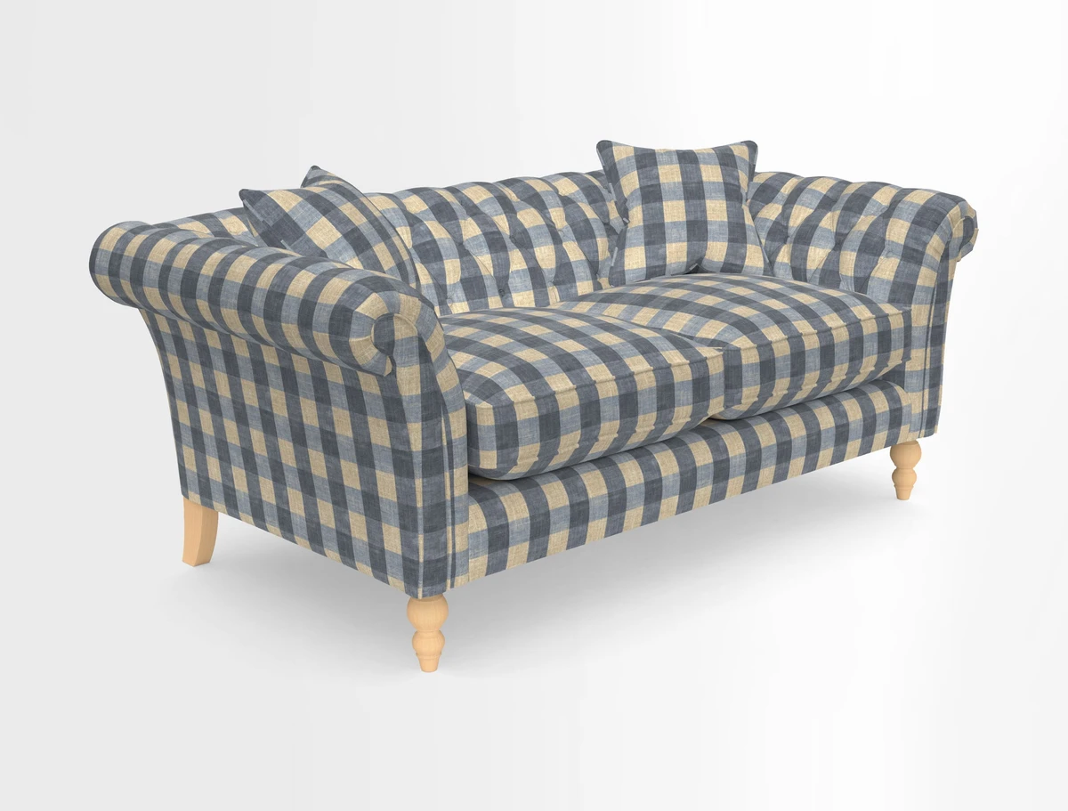 Sudbury Sofa in Linwood Omega Velvet Cognac