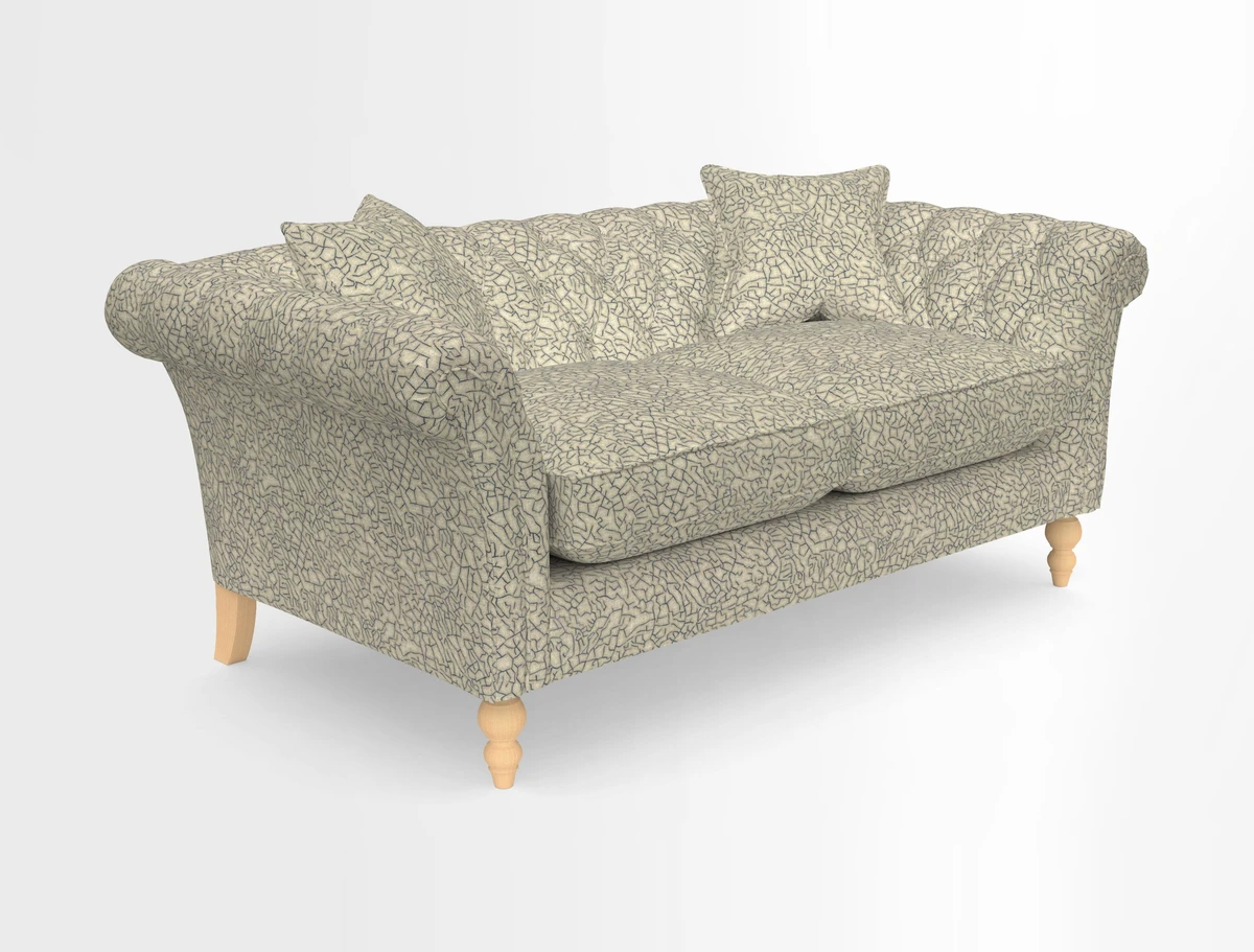 Sudbury Sofa in Linwood Omega Velvet Cognac