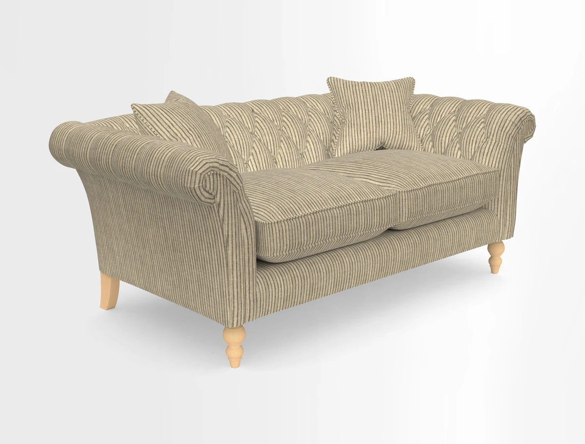 Sudbury Sofa in Linwood Omega Velvet Cognac