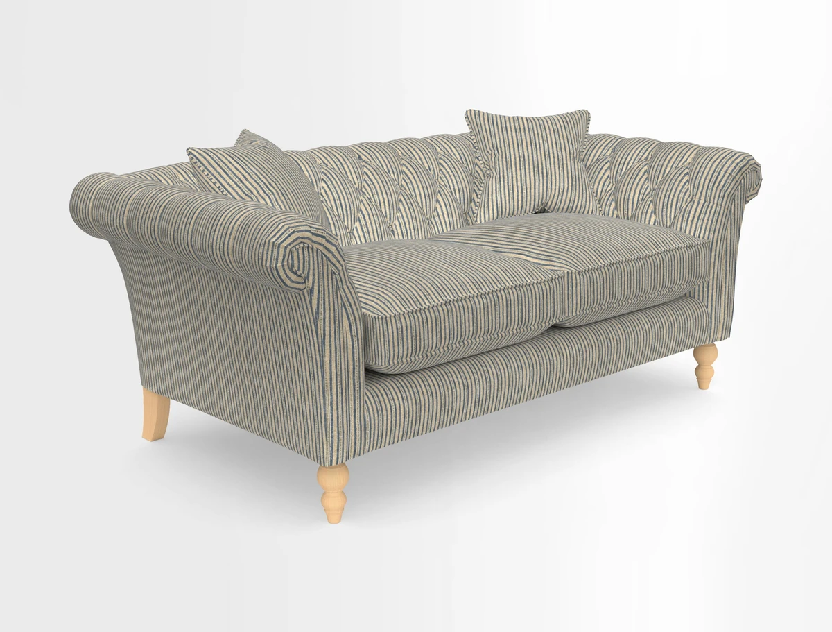 Sudbury Sofa in Linwood Omega Velvet Cognac