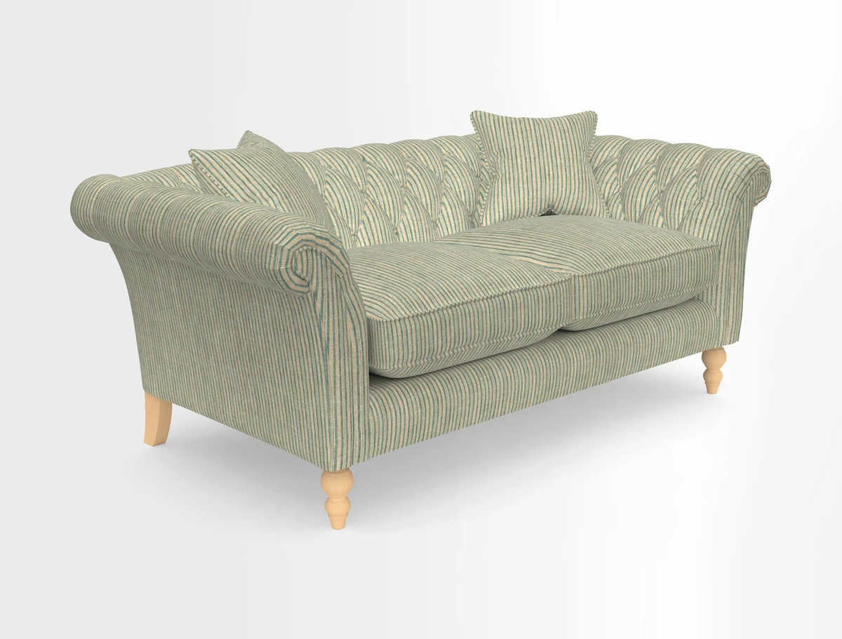 Sudbury Sofa in Linwood Omega Velvet Cognac