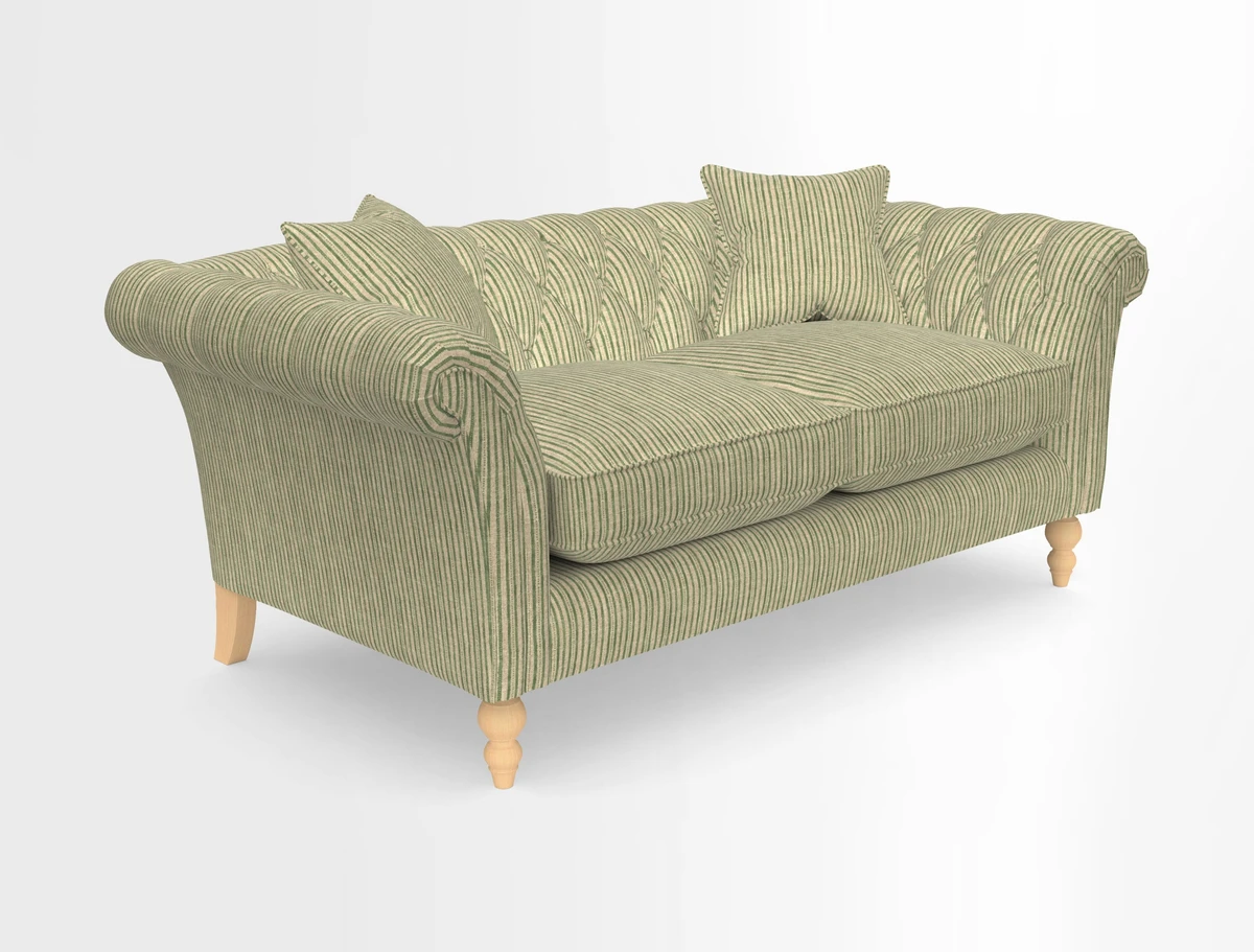 Sudbury Sofa in Linwood Omega Velvet Cognac