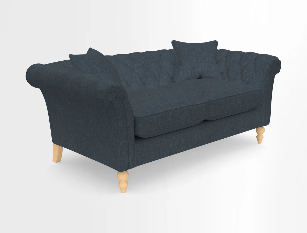 Sudbury Sofa in Linwood Omega Velvet Cognac