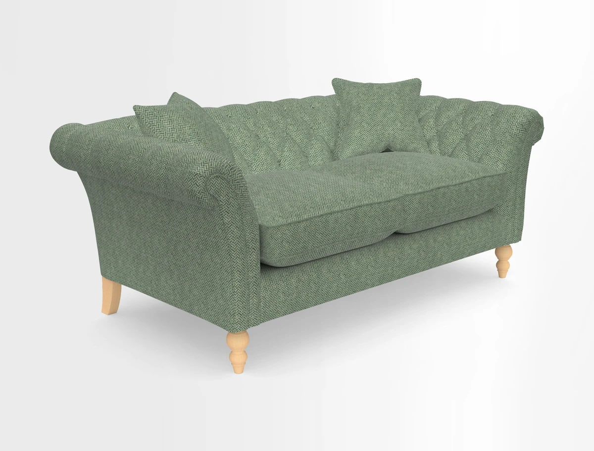 Sudbury Sofa in Linwood Omega Velvet Cognac
