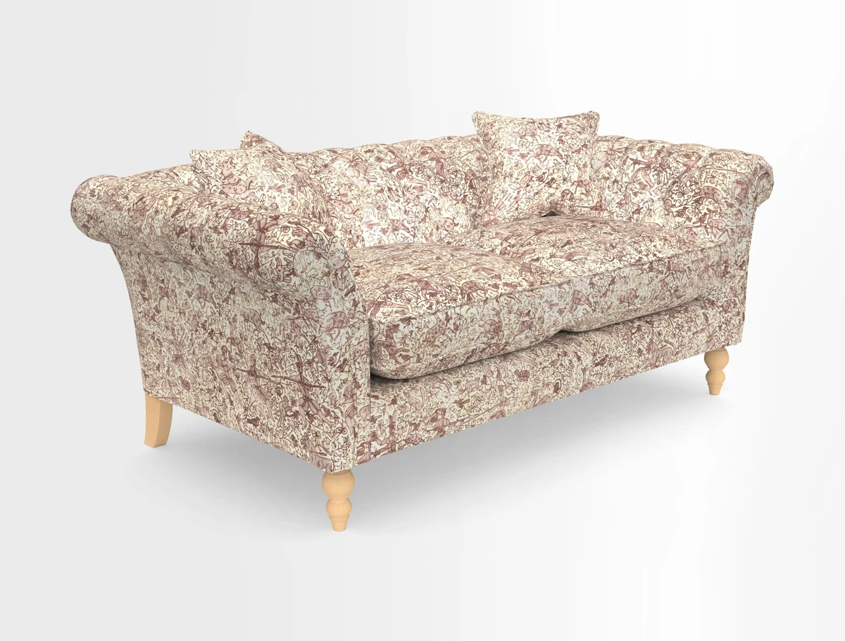 Sudbury Sofa in Linwood Omega Velvet Cognac