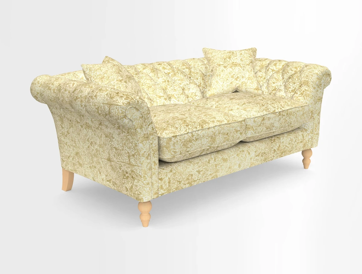 Sudbury Sofa in Linwood Omega Velvet Cognac