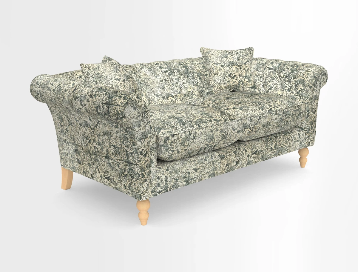 Sudbury Sofa in Linwood Omega Velvet Cognac