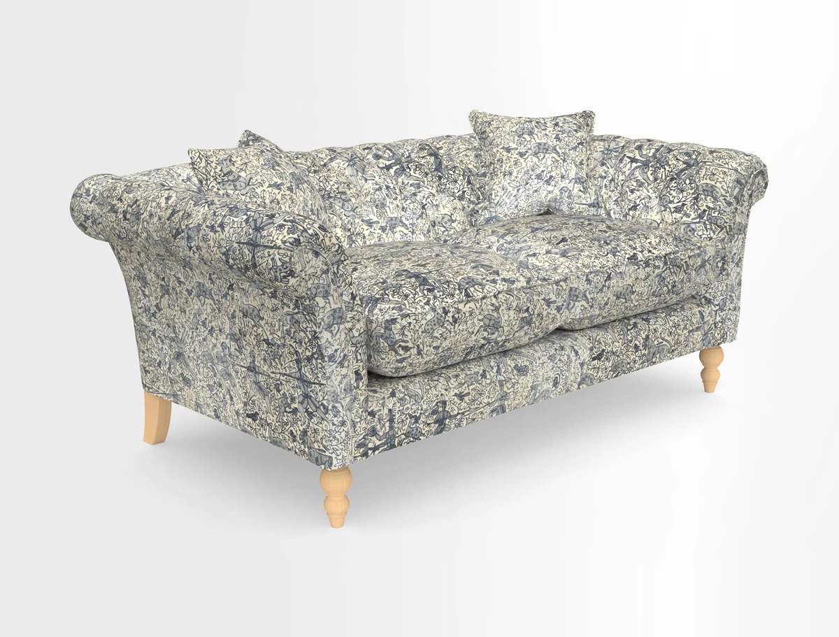 Sudbury Sofa in Linwood Omega Velvet Cognac