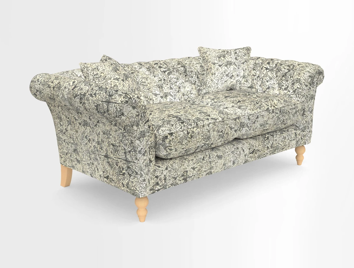 Sudbury Sofa in Linwood Omega Velvet Cognac