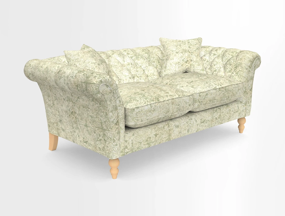 Sudbury Sofa in Linwood Omega Velvet Cognac
