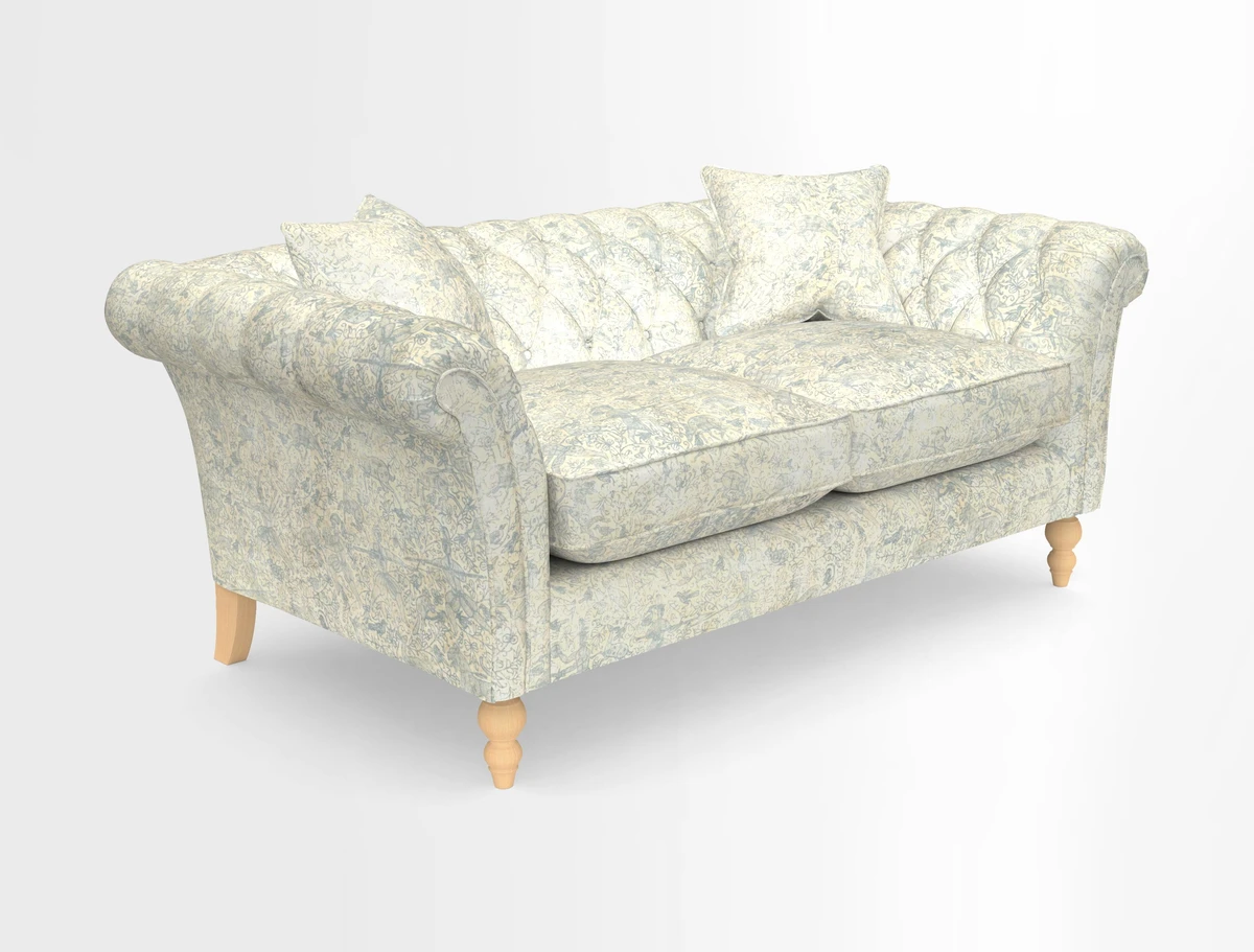 Sudbury Sofa in Linwood Omega Velvet Cognac