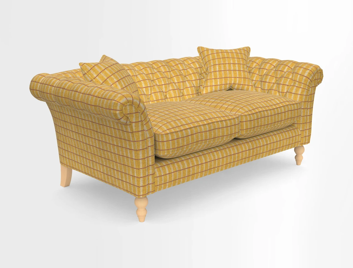 Sudbury Sofa in Linwood Omega Velvet Cognac