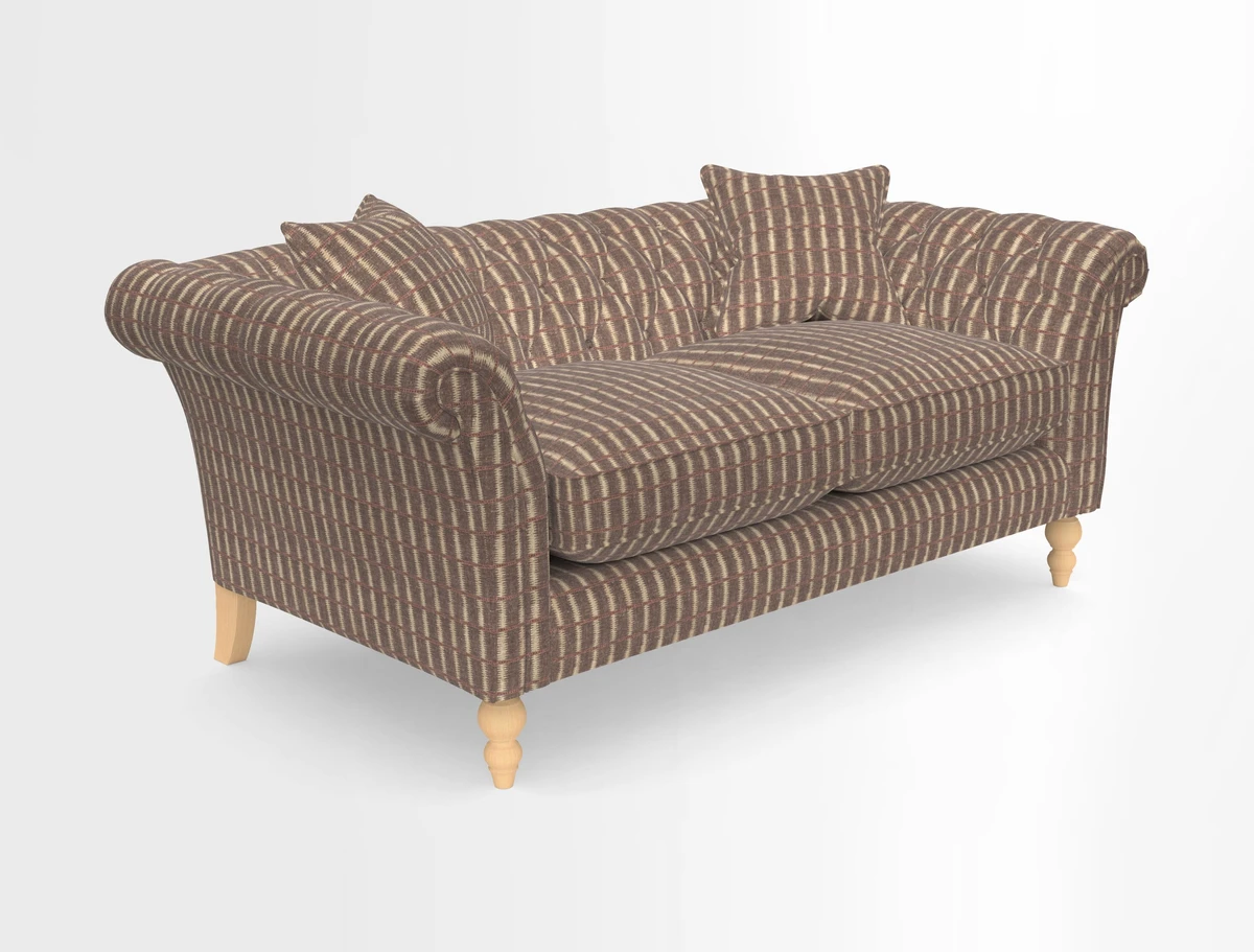 Sudbury Sofa in Linwood Omega Velvet Cognac