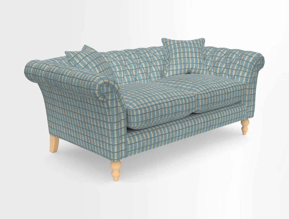 Sudbury Sofa in Linwood Omega Velvet Cognac