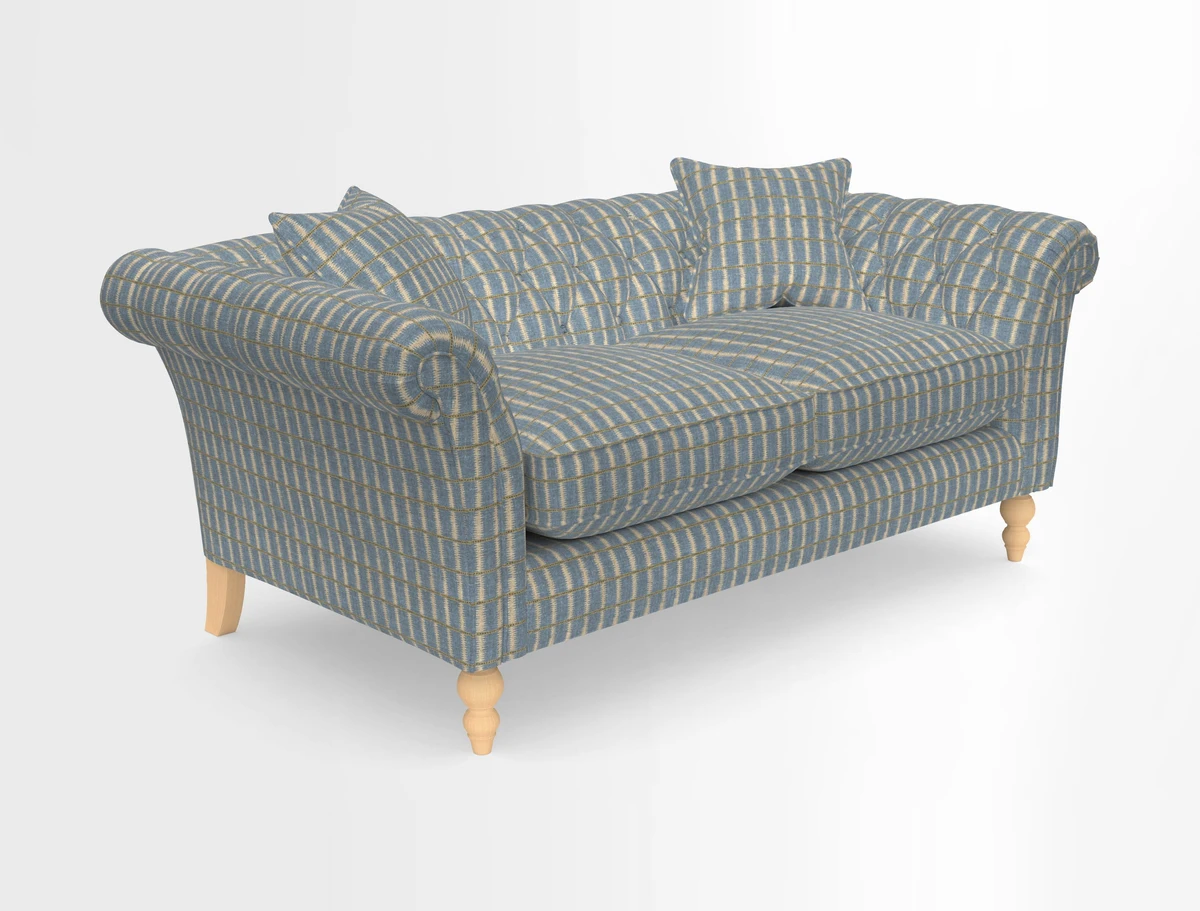 Sudbury Sofa in Linwood Omega Velvet Cognac