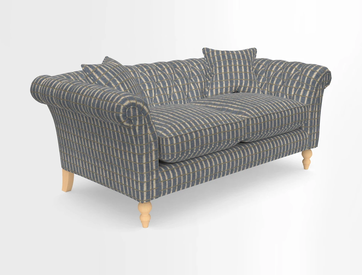 Sudbury Sofa in Linwood Omega Velvet Cognac