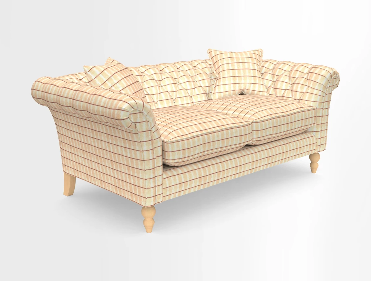 Sudbury Sofa in Linwood Omega Velvet Cognac