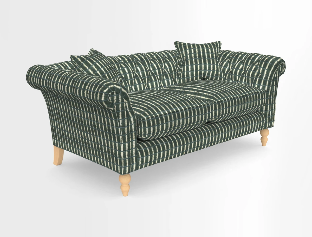 Sudbury Sofa in Linwood Omega Velvet Cognac
