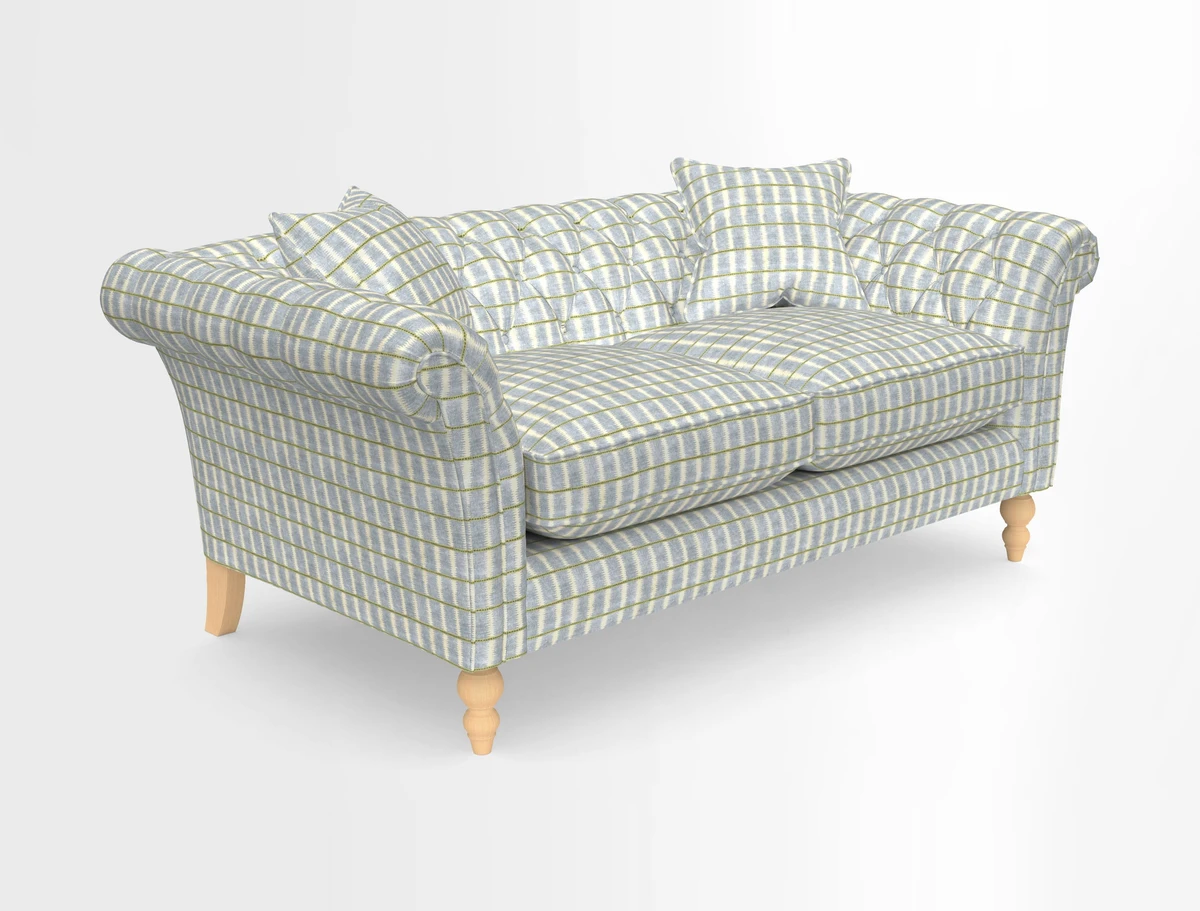 Sudbury Sofa in Linwood Omega Velvet Cognac