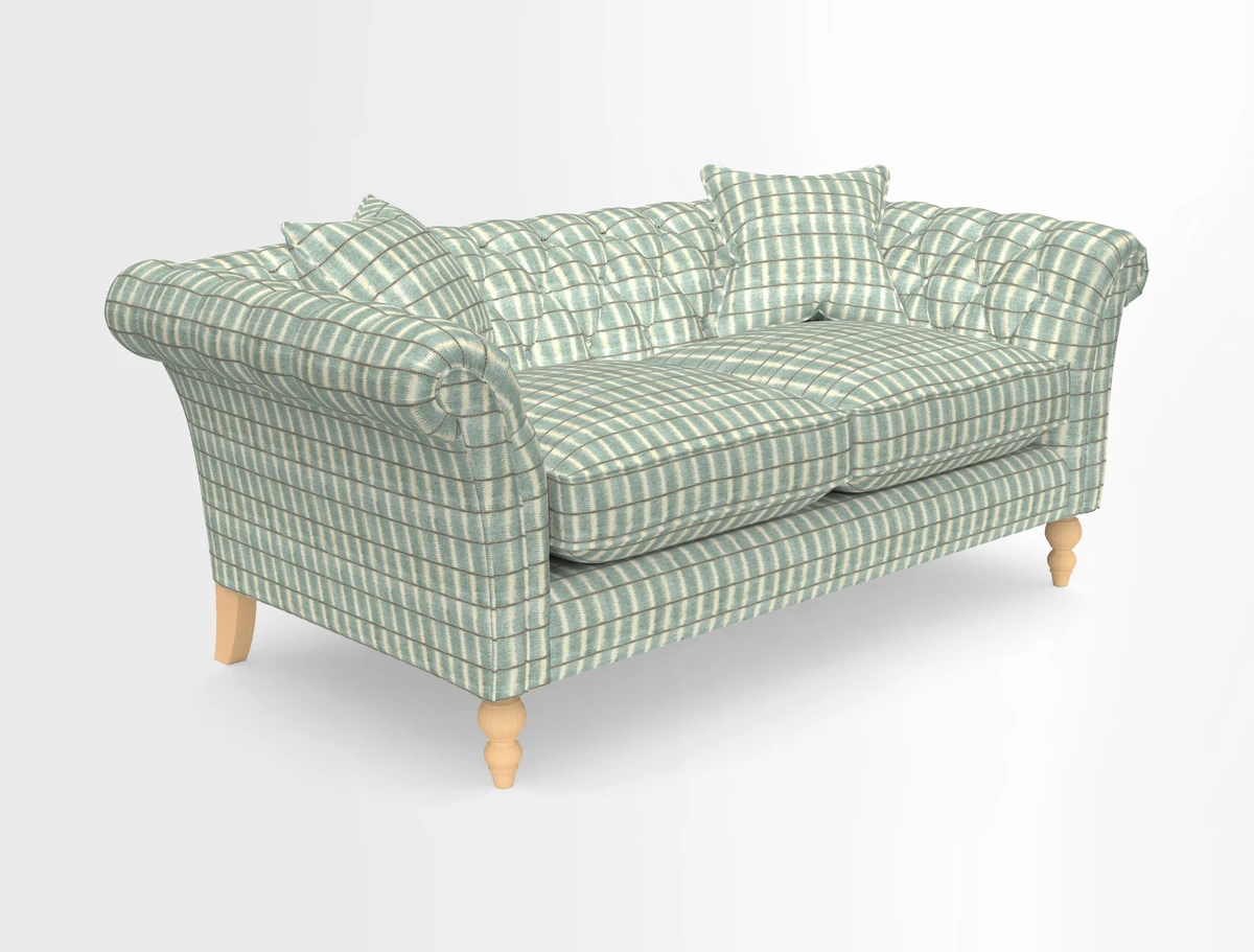 Sudbury Sofa in Linwood Omega Velvet Cognac