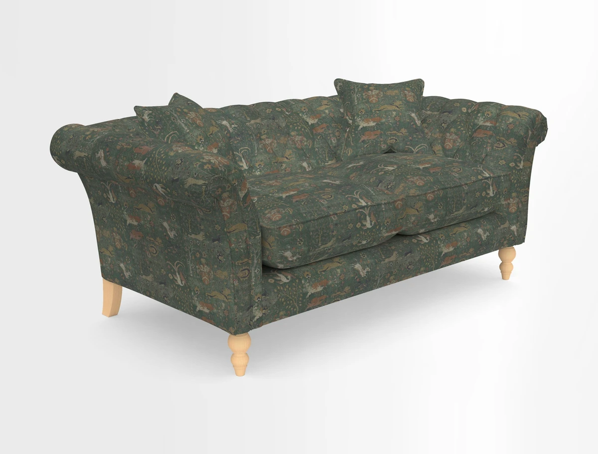 Sudbury Sofa in Linwood Omega Velvet Cognac