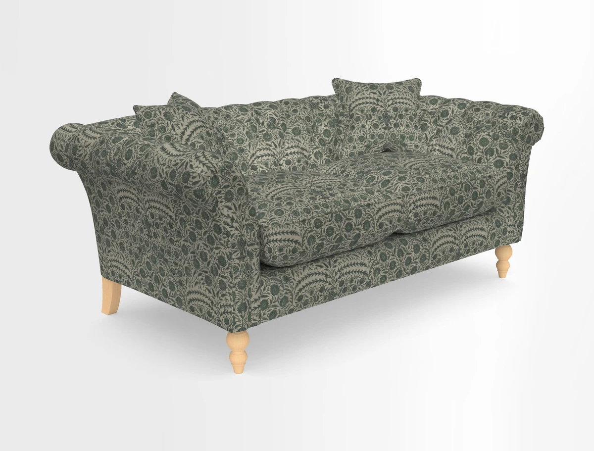 Sudbury Sofa in Linwood Omega Velvet Cognac