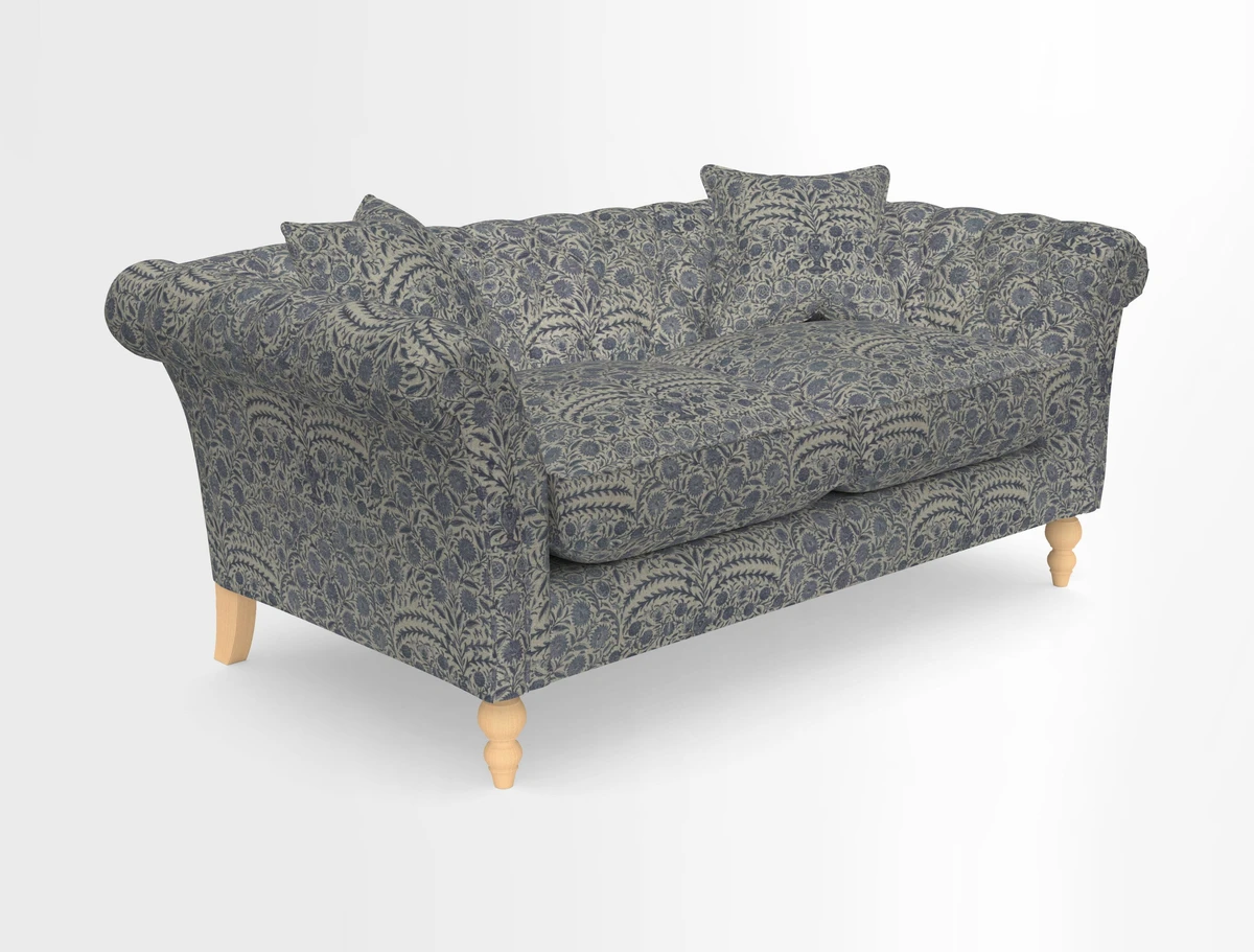 Sudbury Sofa in Linwood Omega Velvet Cognac