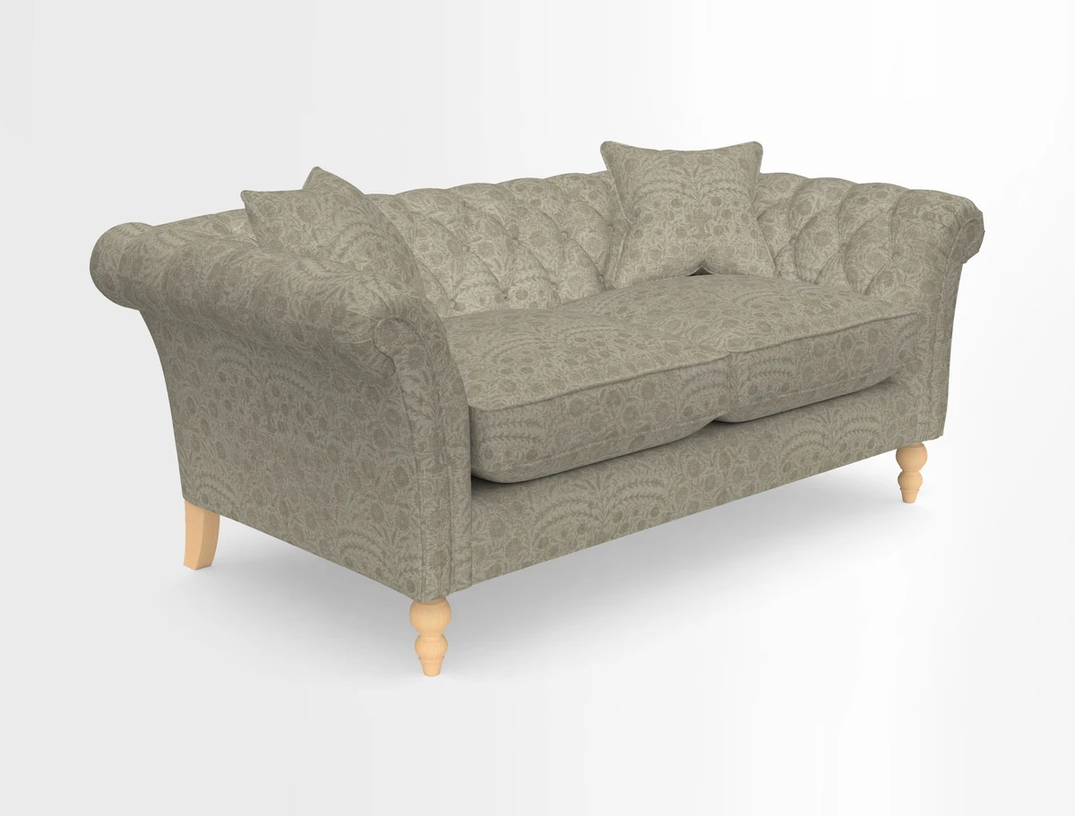 Sudbury Sofa in Linwood Omega Velvet Cognac