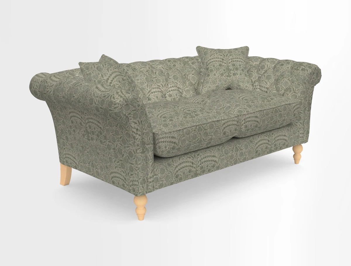 Sudbury Sofa in Linwood Omega Velvet Cognac