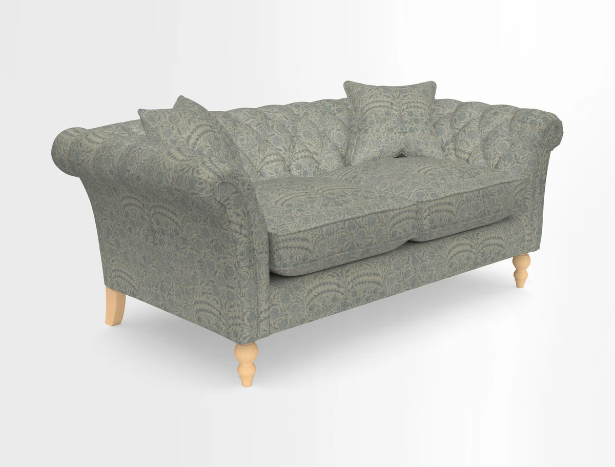 Sudbury Sofa in Linwood Omega Velvet Cognac