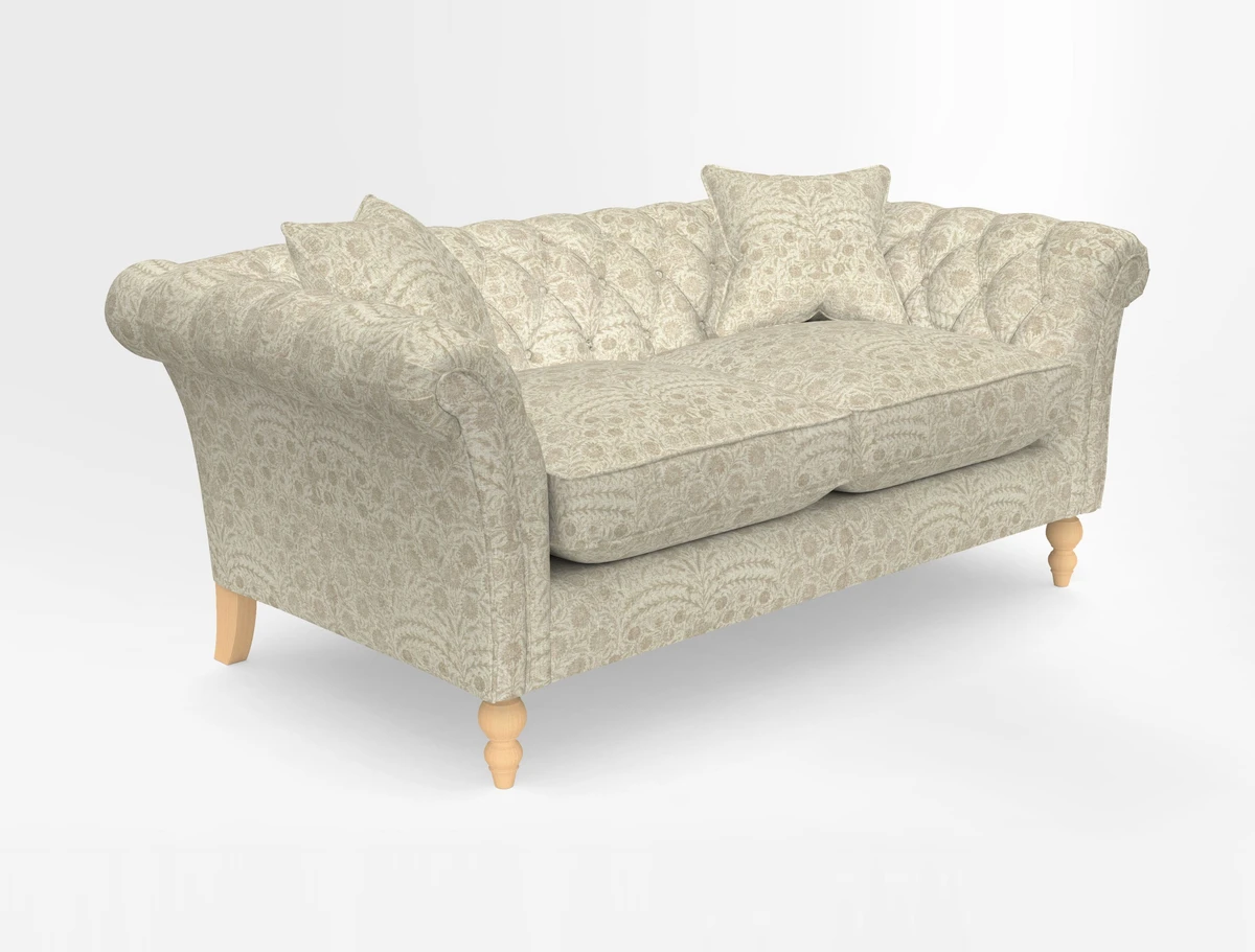 Sudbury Sofa in Linwood Omega Velvet Cognac