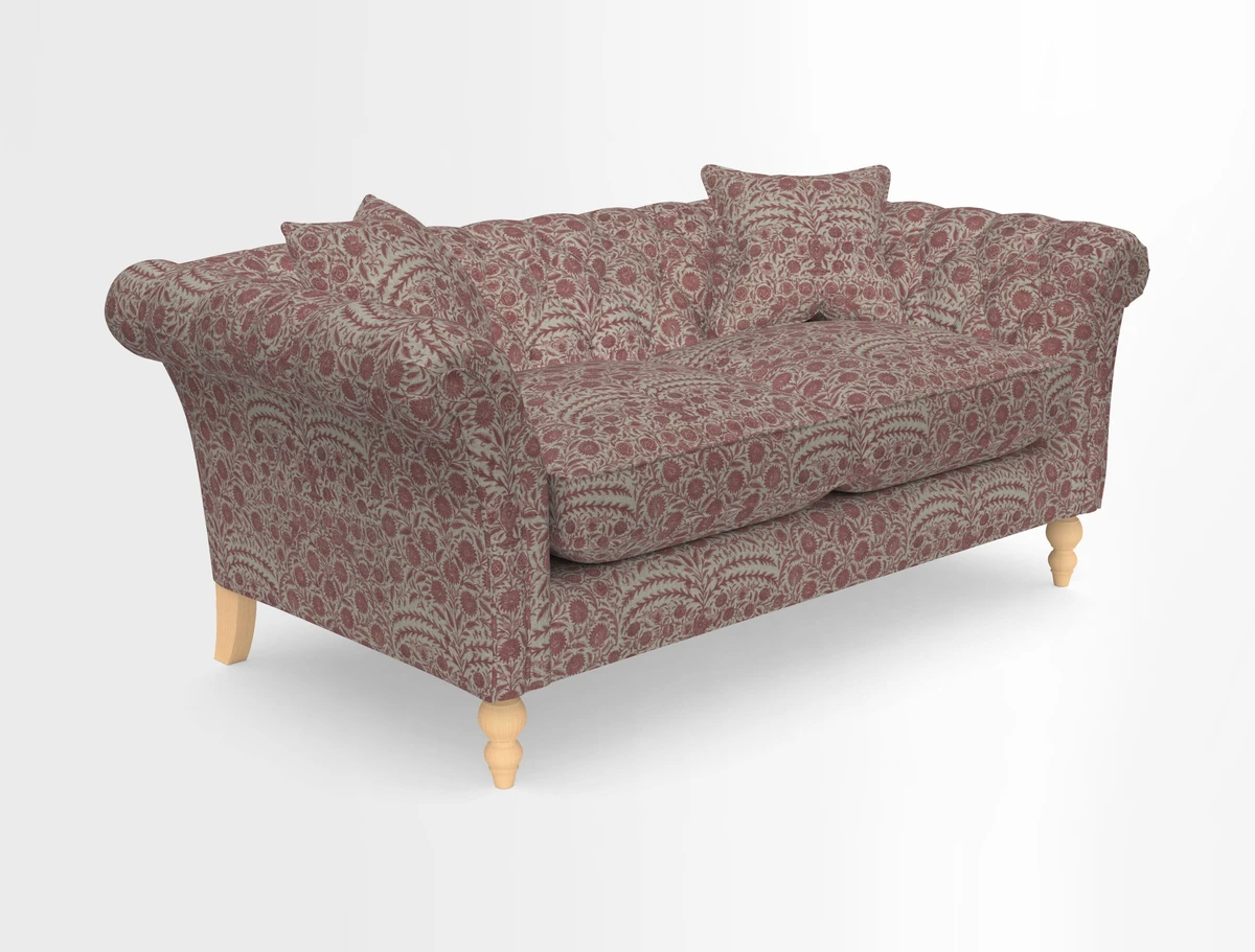 Sudbury Sofa in Linwood Omega Velvet Cognac